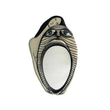 Sculptured Painted Decorative Wall Mirror, Artistic Handmade Wall Mounted Art