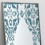 Azure Decorative Wall Mirror, Rectangular Painted Mirrors in Metal Frame