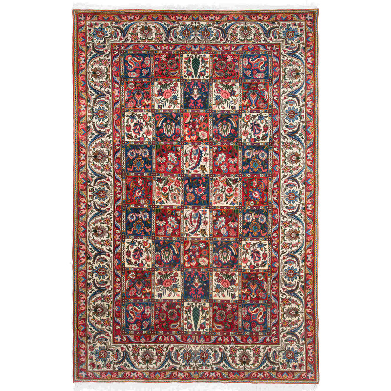 Four Season Bakhtiari Persian Carpet 215x300, Handmade Tribal Rugs in Dubai