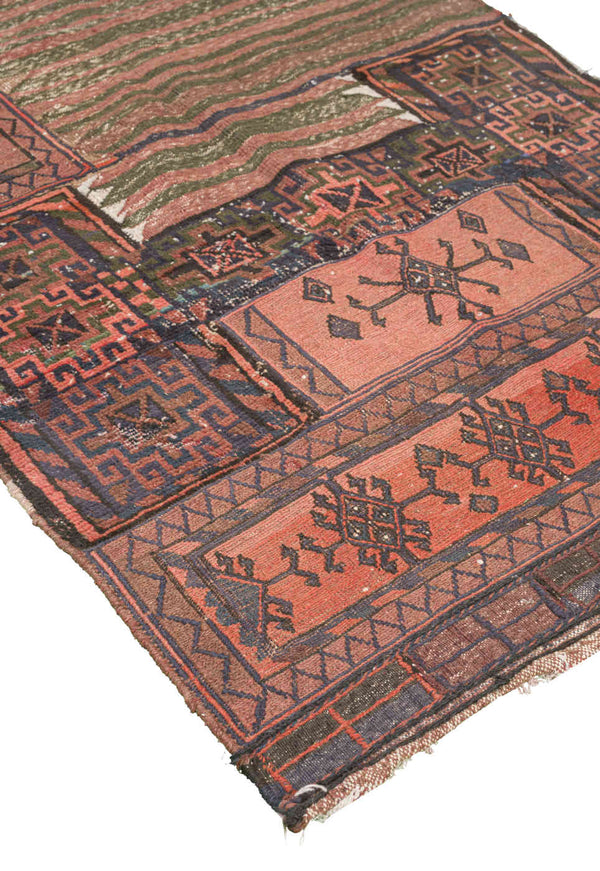 Khoor Bakhtiari Persian Kilim Carpet 110x293, Handmade Tribal Rugs in Dubai