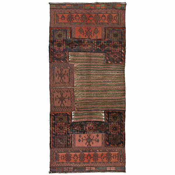 Khoor Bakhtiari Persian Kilim Carpet 110x293, Handmade Tribal Rugs in Dubai