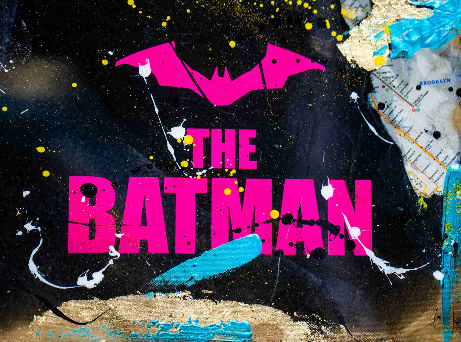 Batman - Contemporary Pop Art Painting & Visual Arts in Dubai