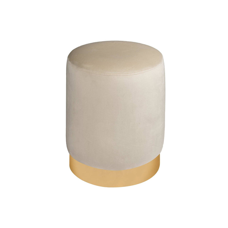 Round Microsuede Pouf - Modern Ottomans & Designer Decor in Dubai