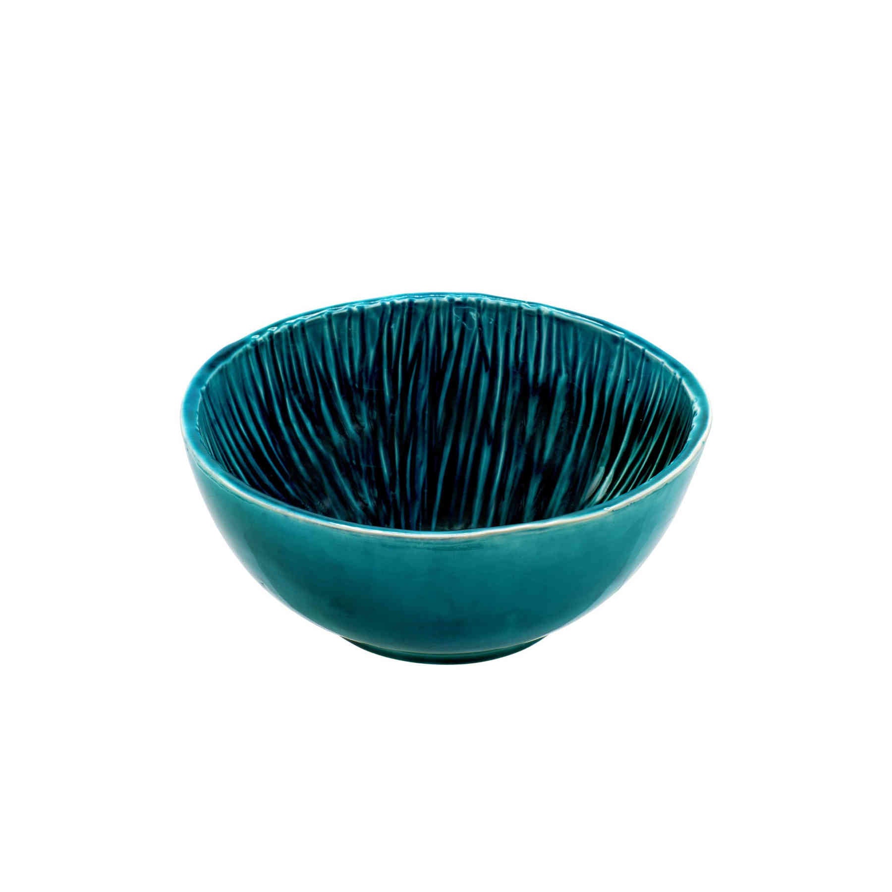 Blue Lotus Handamde Ceramic Bowl