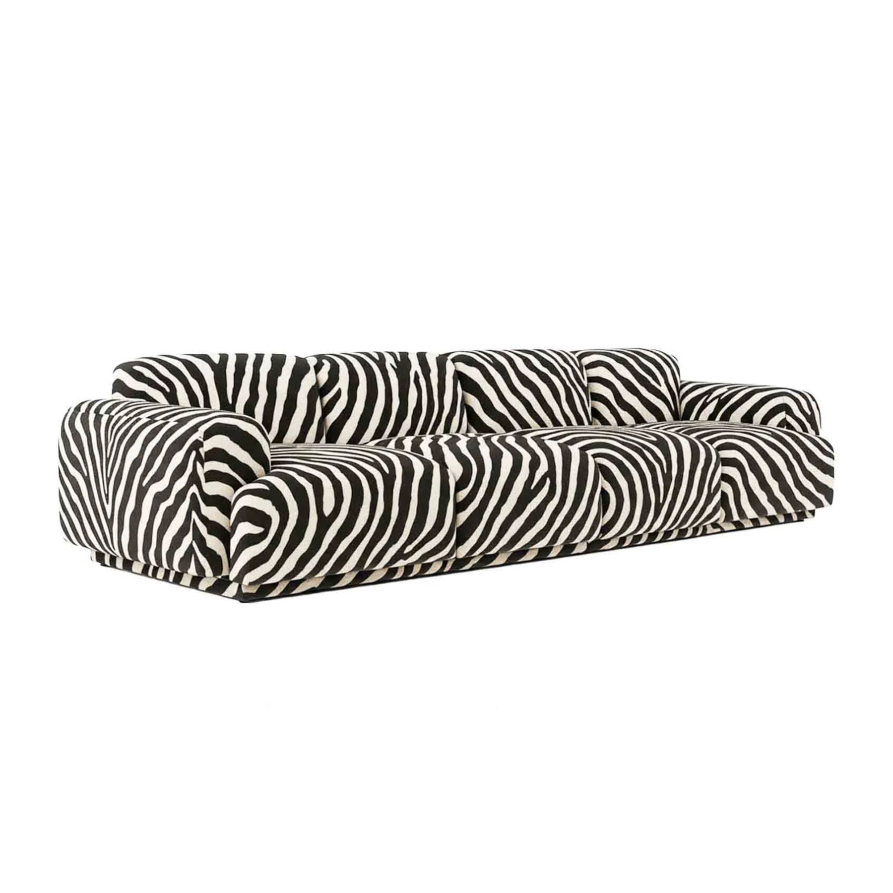 Modular Zebra Print Sofa, Contemporary Designer Furniture