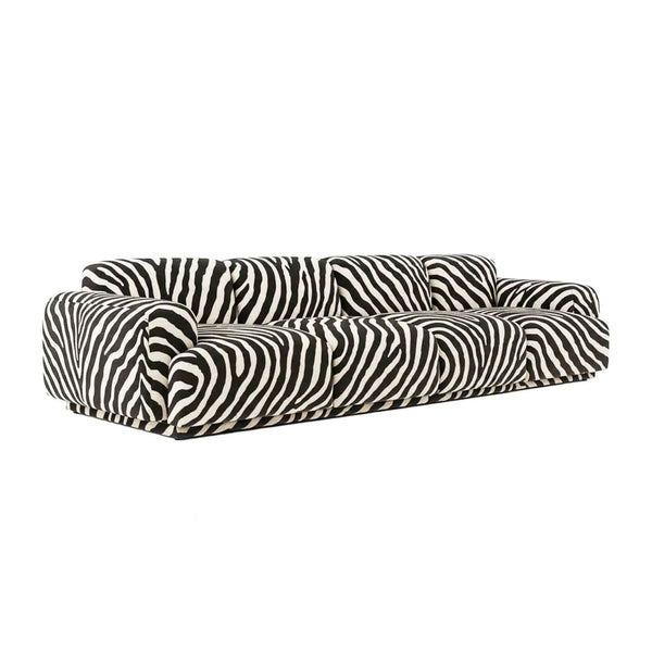 Modular Zebra Print Sofa, Contemporary Designer Furniture