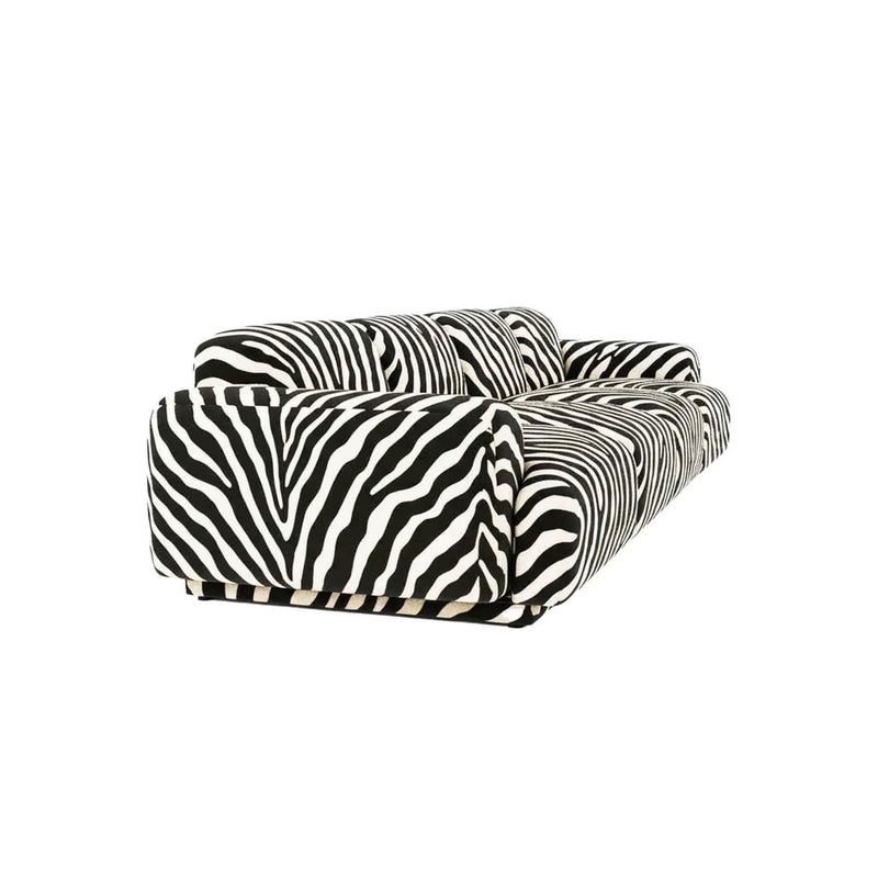 Modular Zebra Print Sofa, Contemporary Designer Furniture