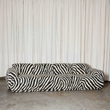 Modular Zebra Print Sofa, Contemporary Designer Furniture