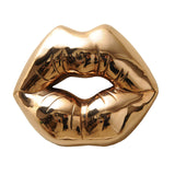 Kiss Series Bronze Sculpture, Modern Lips Decorative Artworks By Sara Rahanjam
