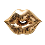 Kiss Series Bronze Sculpture, Modern Lips Decorative Artworks By Sara Rahanjam