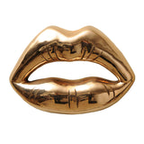 Kiss Series Bronze Sculpture, Modern Lips Decorative Artworks By Sara Rahanjam