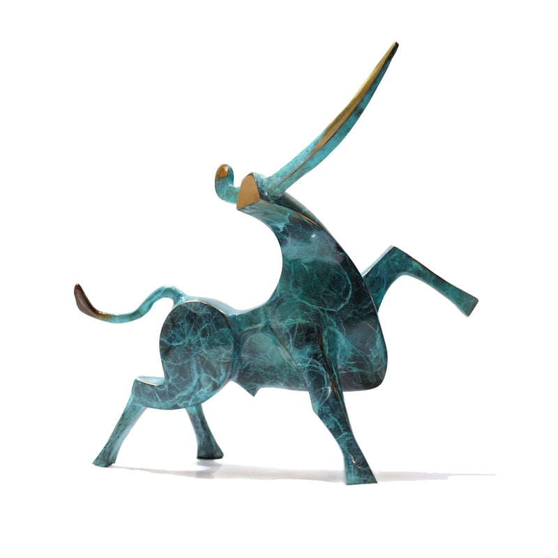 Bronze Sculpture - Contemporary Bull Series Statues By Sadegh Adham