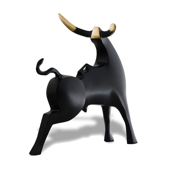 Bronze Sculpture - Contemporary Bull Series Statues By Sadegh Adham