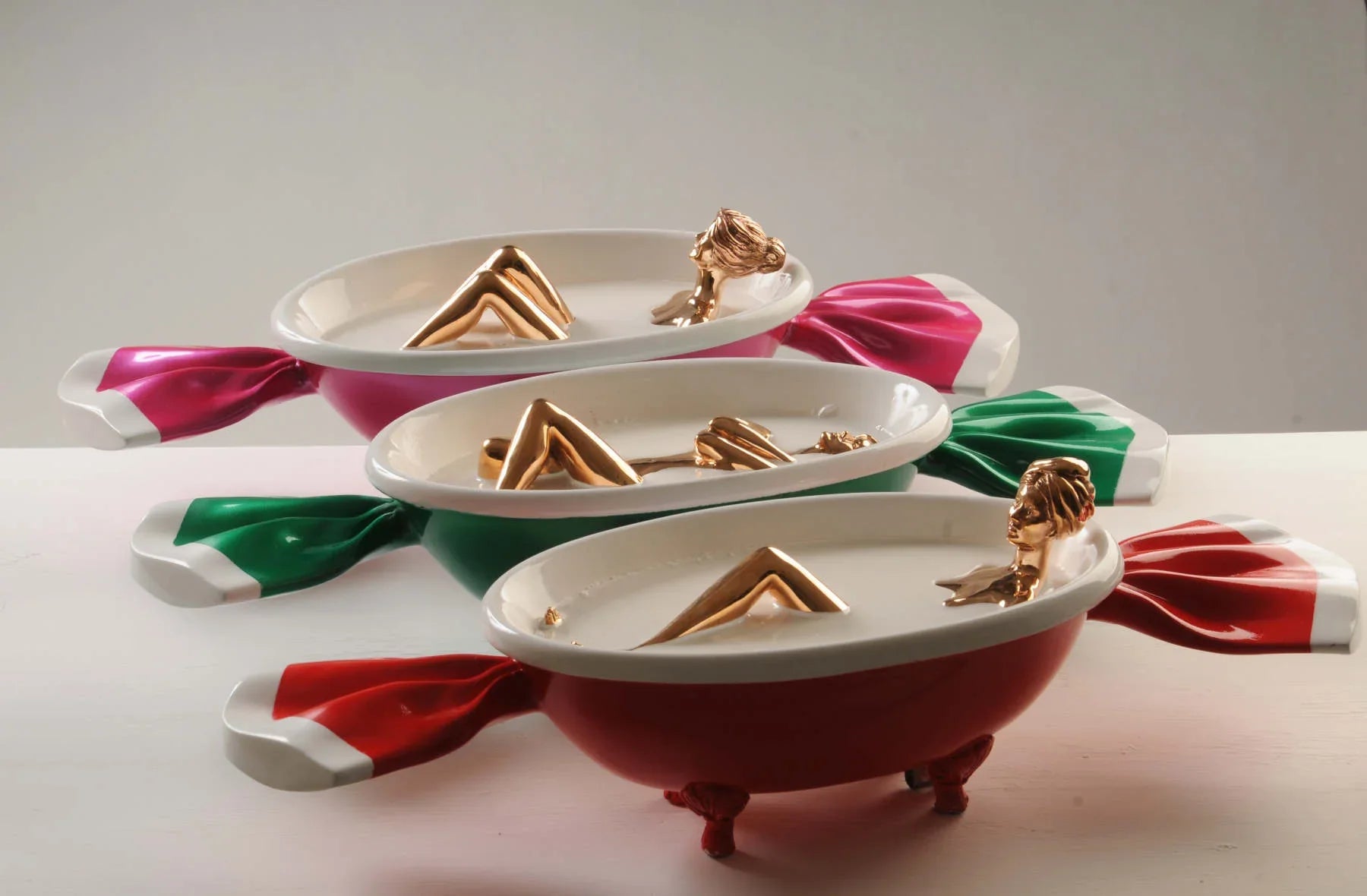 Bronze Candy Sculpture by Sara Rahanjam in Dubbai