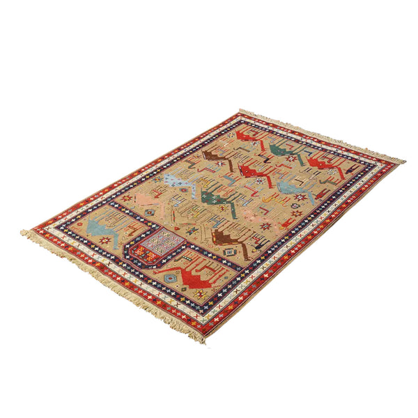 Caravan Morvaridbaf Persian Kilim Rug 136x200