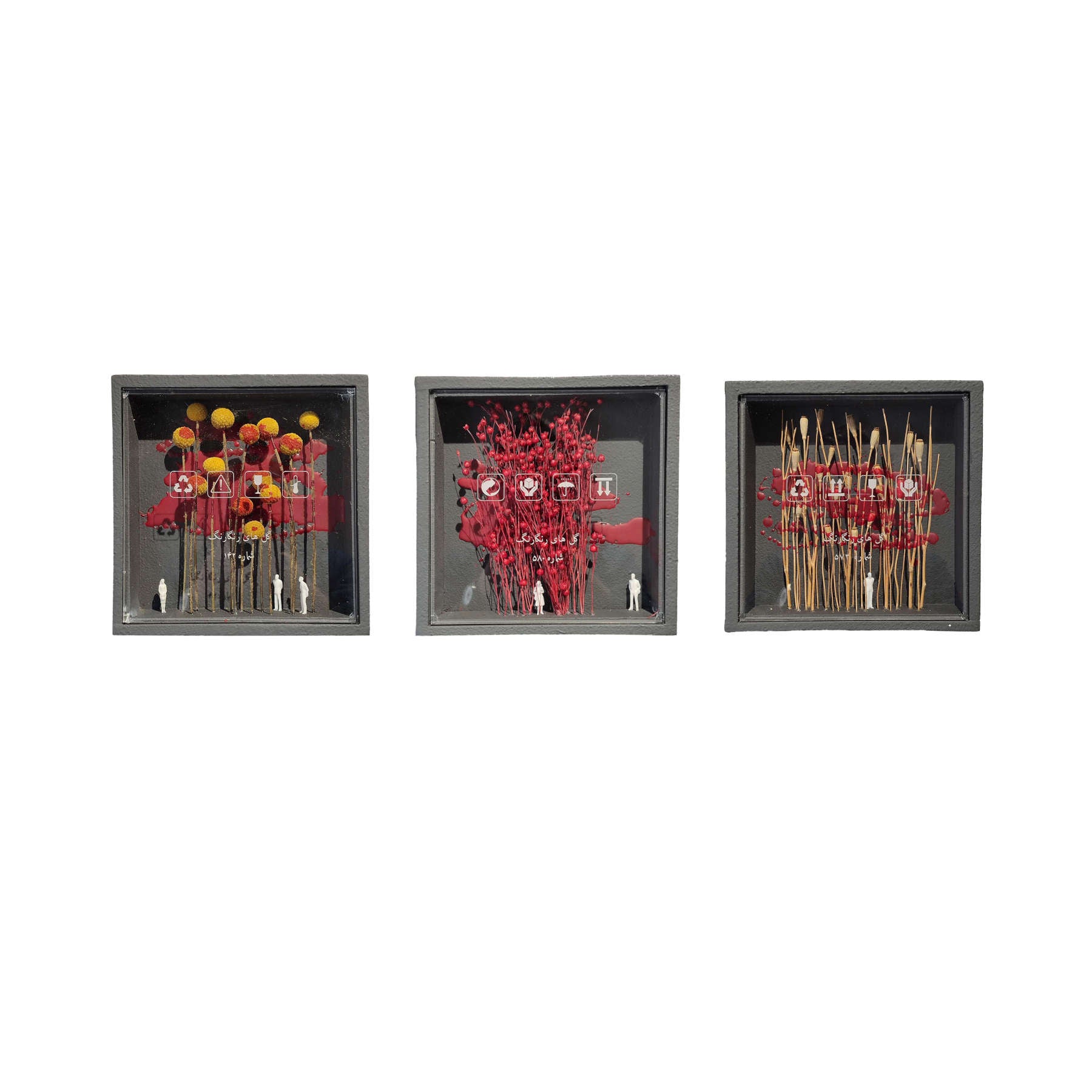 Dried Flowers Wall Art By Hossein Kahfi in Dubai