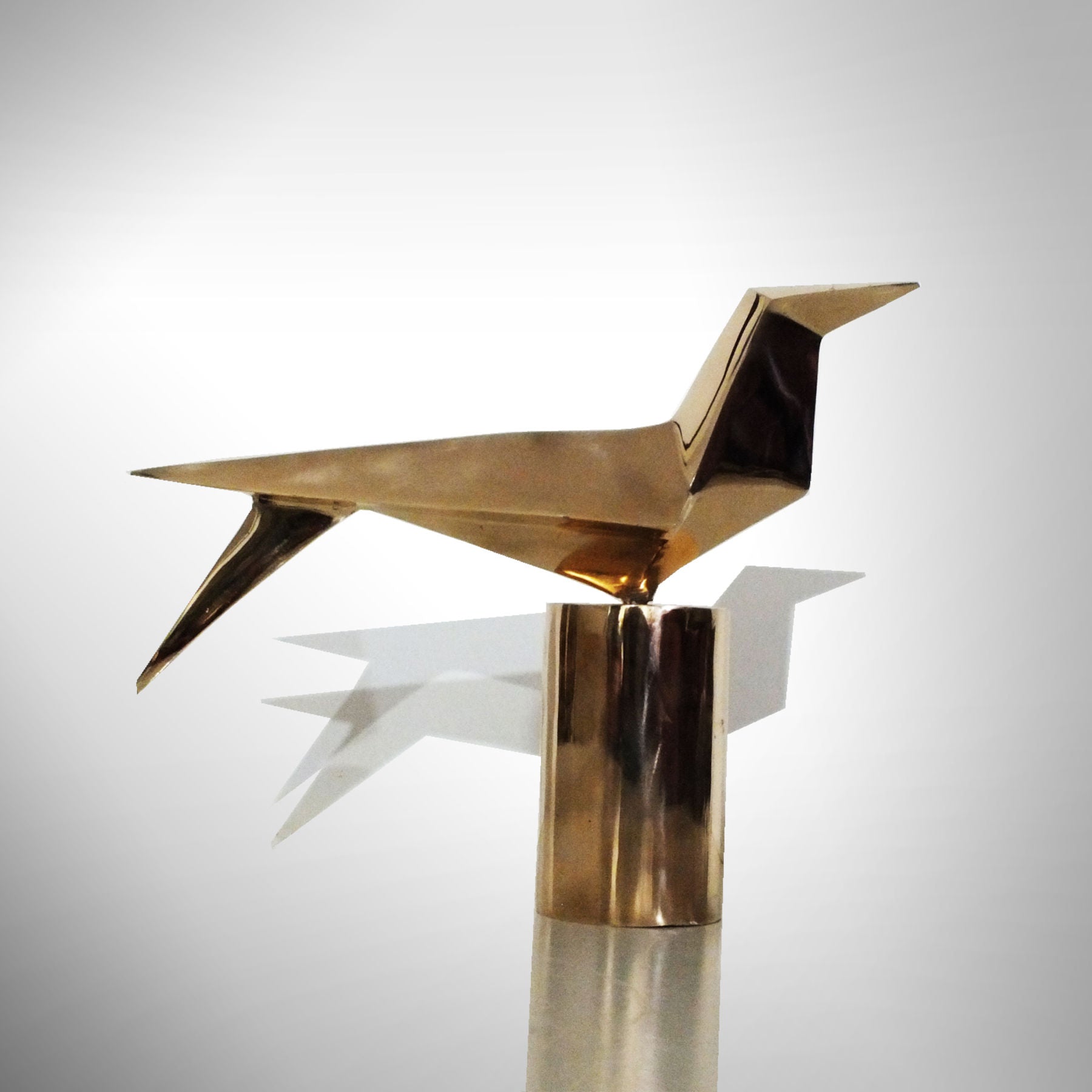 Crow Bronze Sculpture - Contemporary Animal Art By Keivan Beiranvand