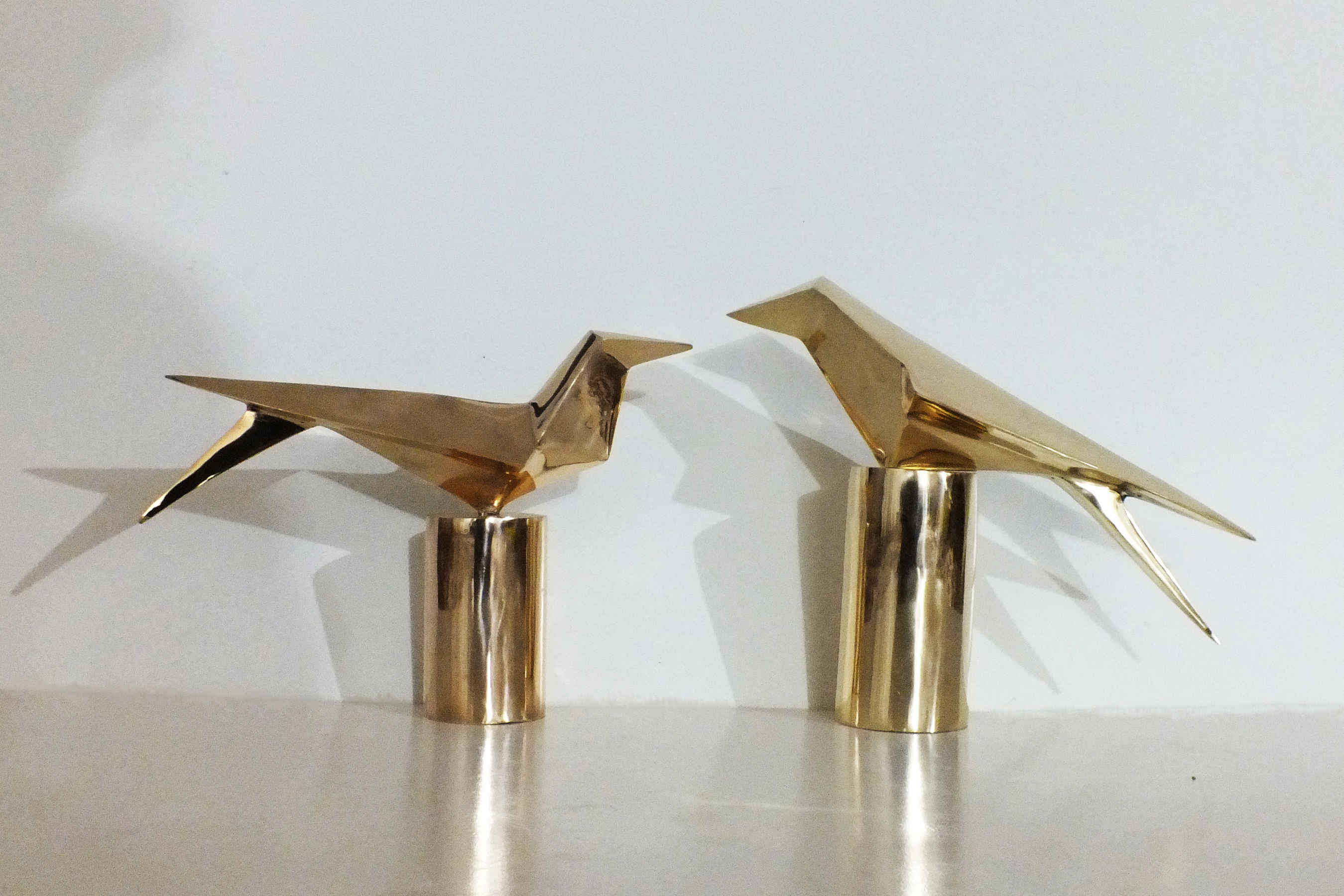 Crow Bronze Sculpture - Contemporary Animal Art By Keivan Beiranvand