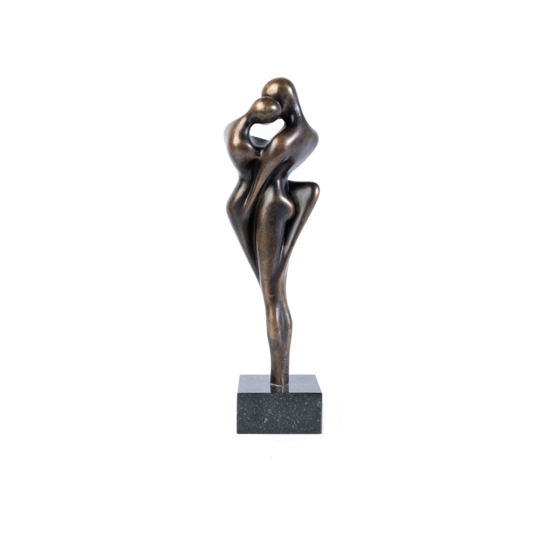 DIE LIEBENDEN I 1993 Bronze Sculpture - Romantic Figures By Cordula Dobes