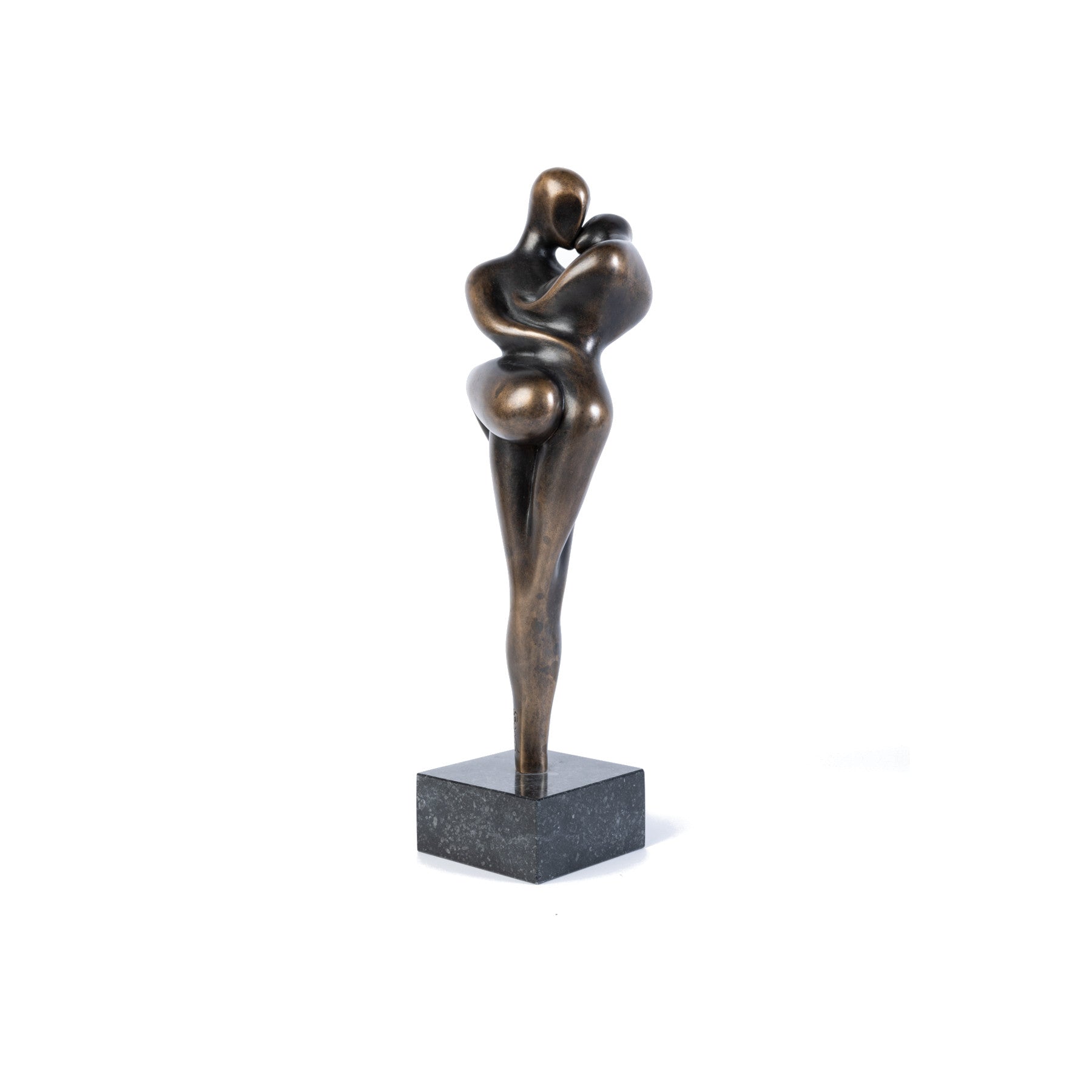 DIE LIEBENDEN I 1993 Bronze Sculpture - Romantic Figures By Cordula Dobes