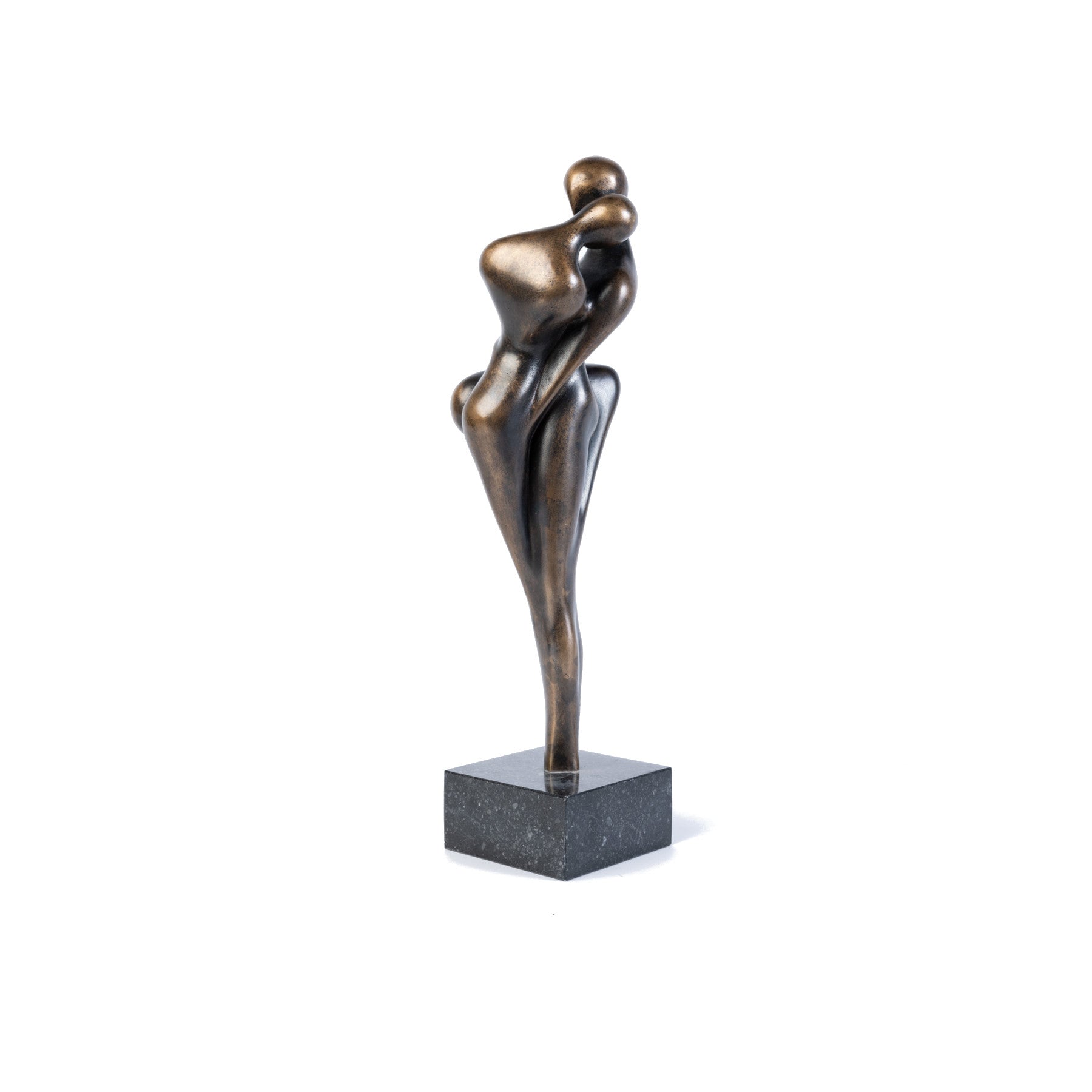 DIE LIEBENDEN I 1993 Bronze Sculpture - Romantic Figures By Cordula Dobes