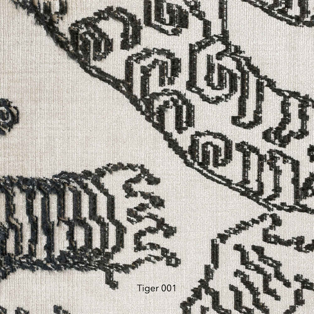 Black & White Dedar Edition Tiger Print Designer Furniture Dubai