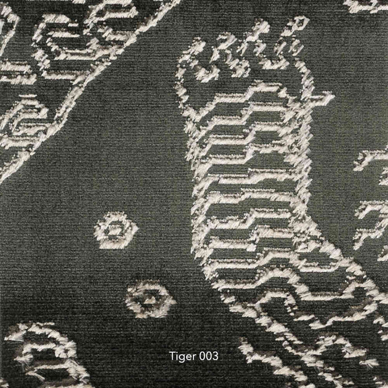 Gray Dedar Edition Tiger Print Fabric