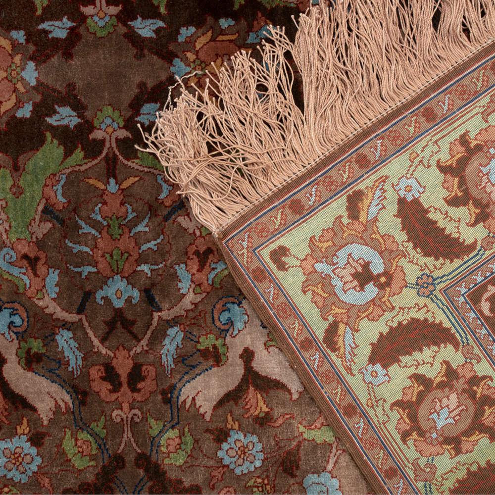 Derakhshande Heriz Persian Carpet Silk 100x147, Authentic Vintage Rugs & Kilims in Dubai