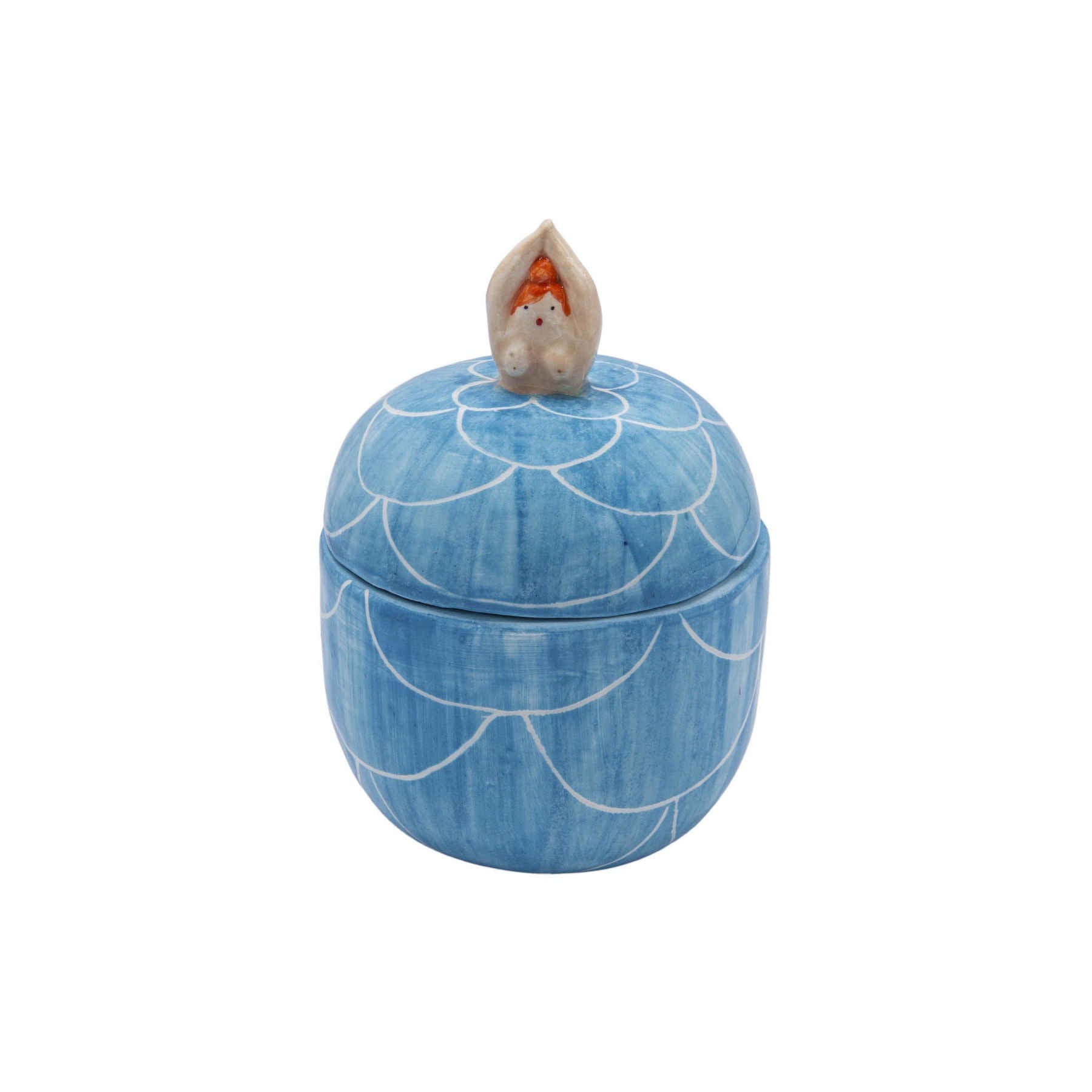 Blue Artistic Ceramic Jar