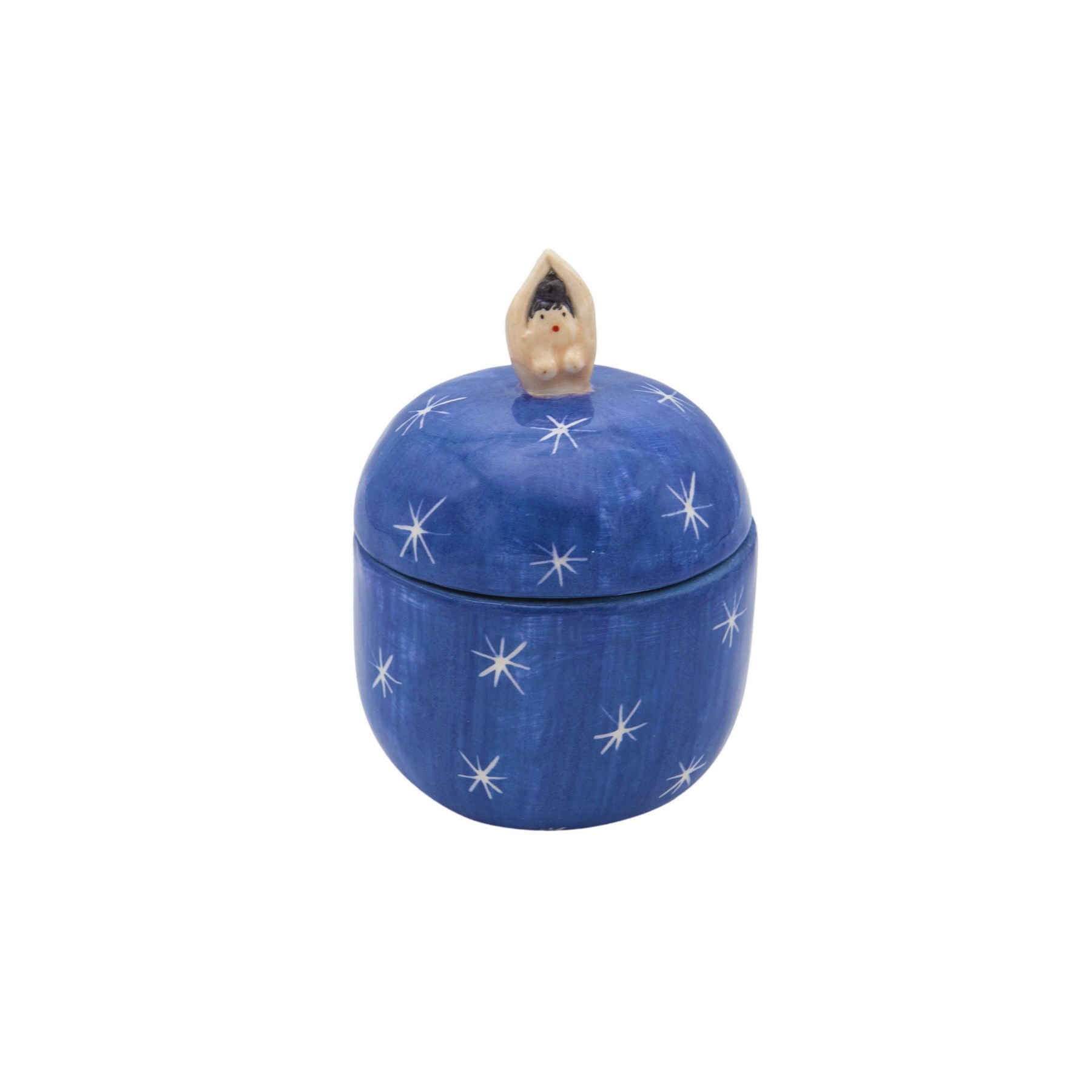 Artistic Ceramic Jar With Stars