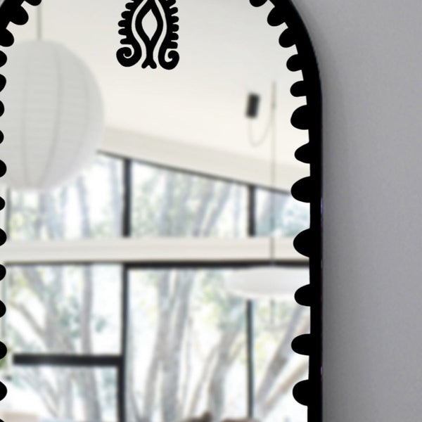 Dreams Decorative Wall Mirror - Wall Mounted Painted Mirror in Metal Frame Dubai