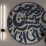 Echoes Decorative Round Mirror, Wall Mounted Painted Mirrors in Metal Frame in Dubai