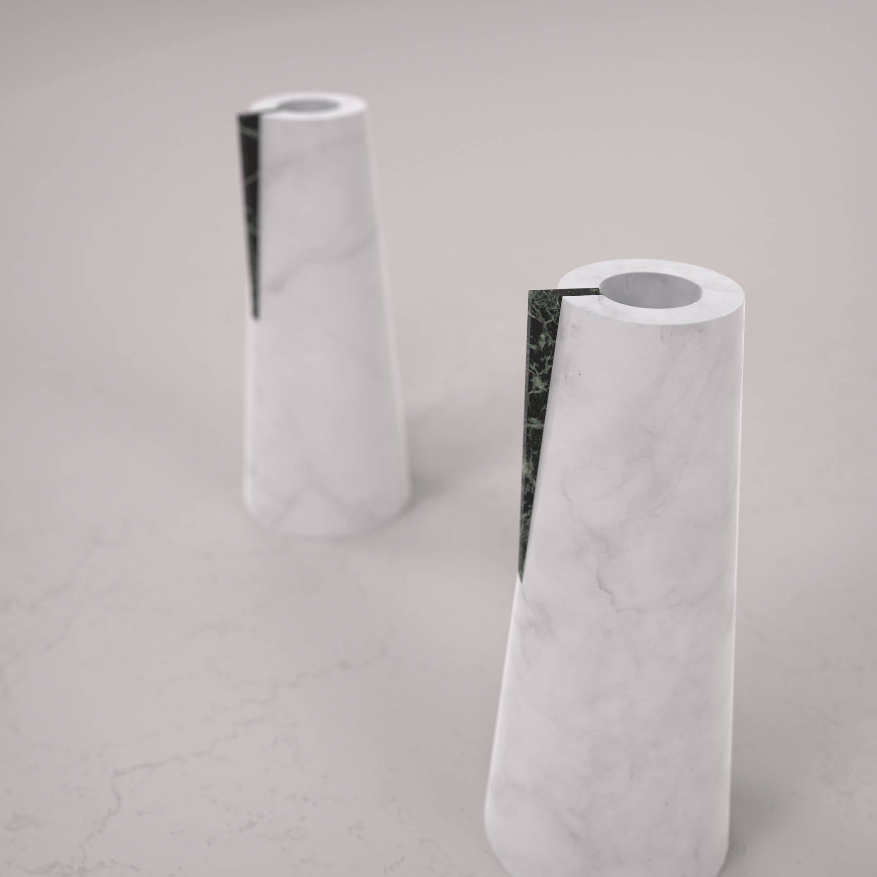 Carrara Marble Vase - Modern Italian Designer Furniture & Decor Dubai