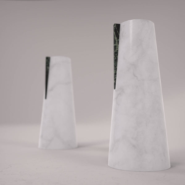 Carrara Marble Vase - Modern Italian Designer Furniture & Decor Dubai