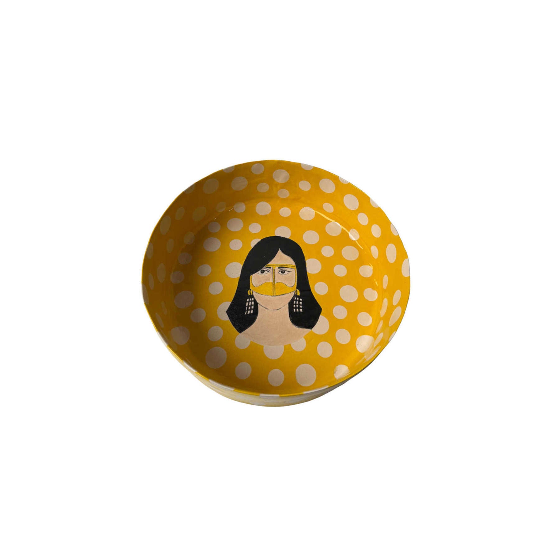 Emirati Pop Ceramic Bowl and Decorative Art by Madar Al Suwaidi