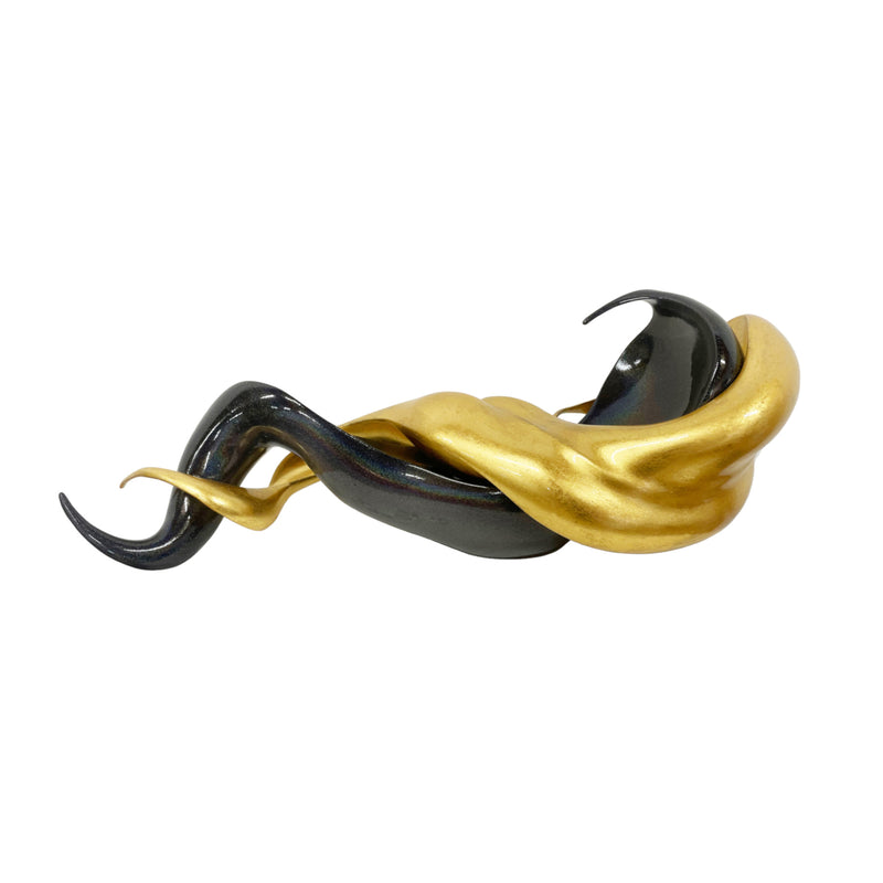 EMOTIONS Mixed Media Sculpture Anthrazitmetallic & Gold edition
