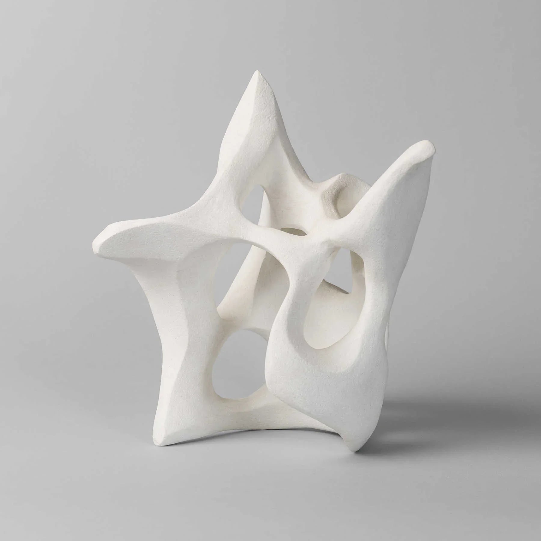 White Ceramic Sculpture Art by Ariane Crovisier