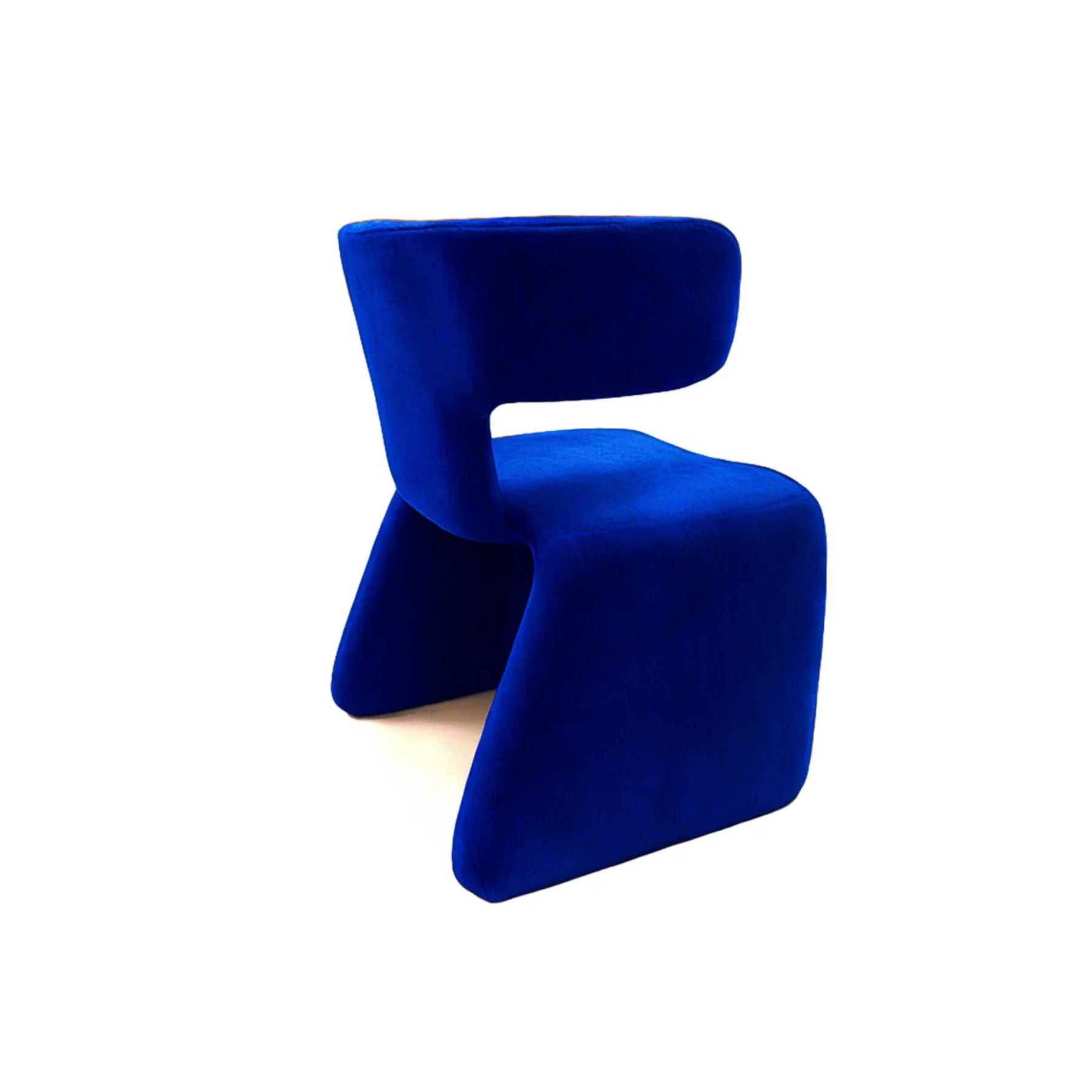Blue Velvet Dining Chair, Contemporary Furniture Designs