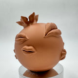 Matte Copper Pomegranate Sculpture, Resin Artworks By Petra Kaltenbach