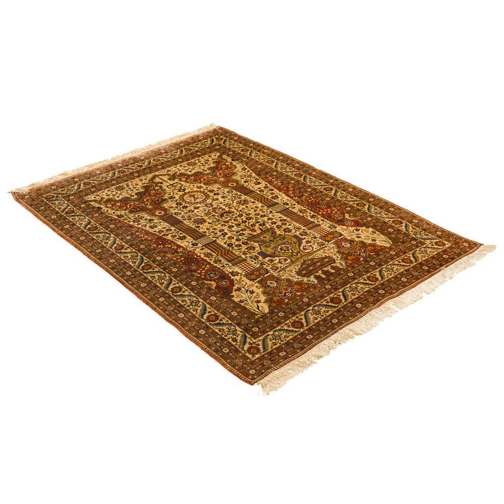 Eyvan Heriz Persian Carpet Silk 124x169, Authentic Vintage Rugs & Kilims in Dubai