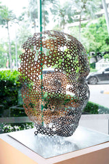 Contemporary Human Stainless Steel Sculpture By Vincent Barrau in Dubai