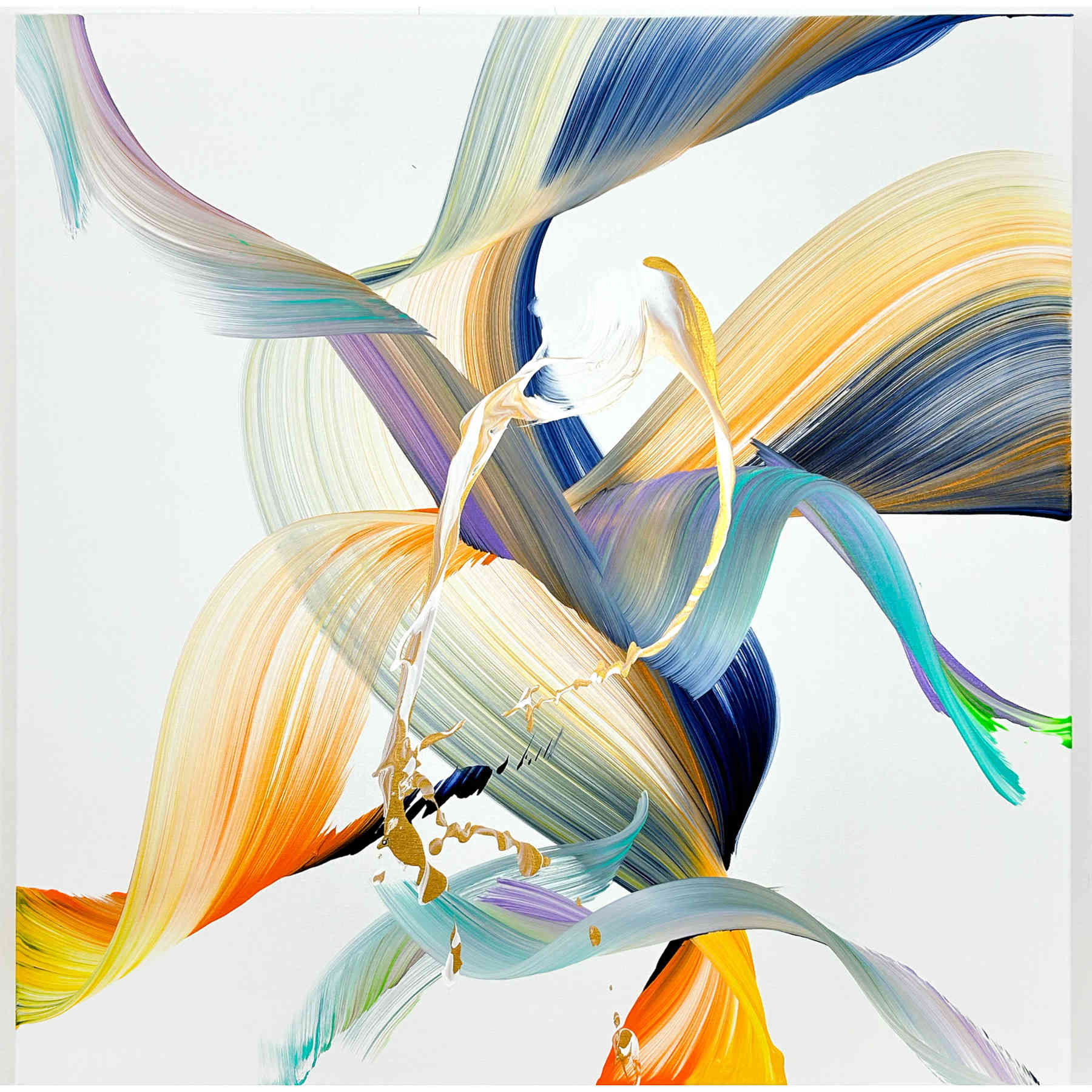 Colorful Abstract Painting For Interior Design By Nikolaos Schizas in Dubai