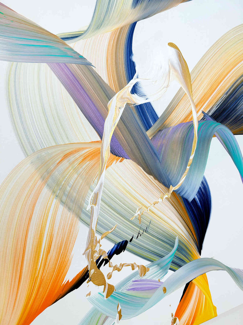 Colorful Abstract Painting For Interior Design By Nikolaos Schizas in Dubai