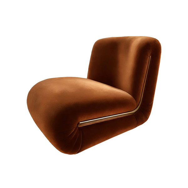 Brown Velvet Lounge Chair, Bold Contemporary Furniture Designs