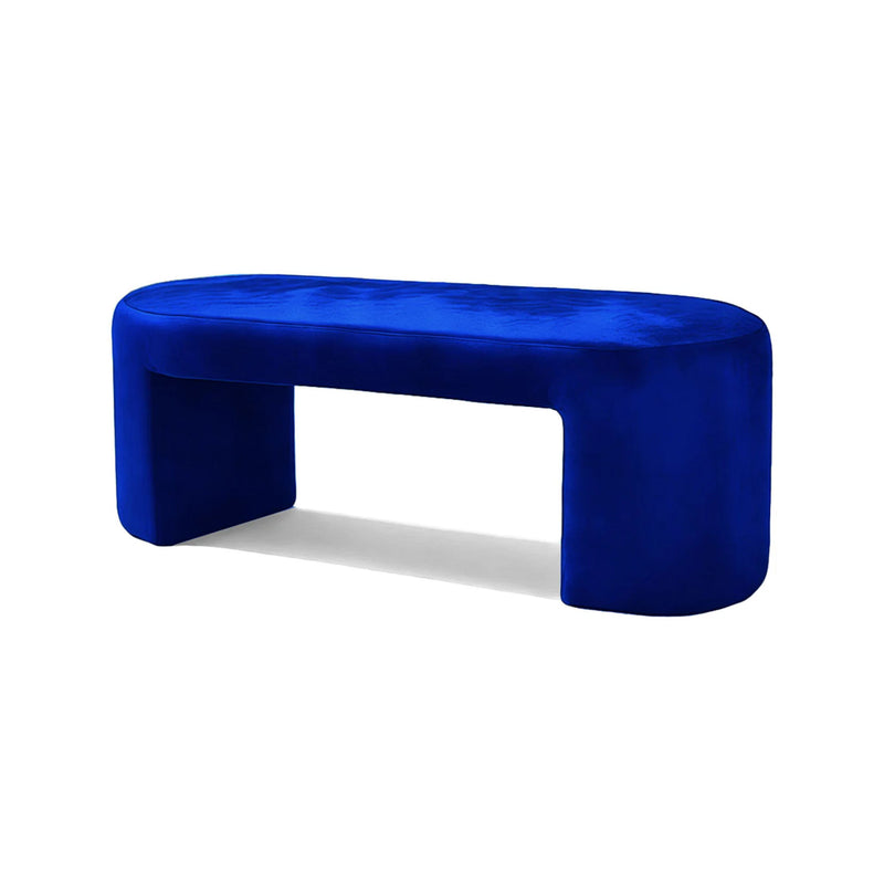 Blue Velvet Bench, Contemporary Designer Furniture
