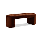 Brown Velvet Bench, Contemporary Designer Furniture