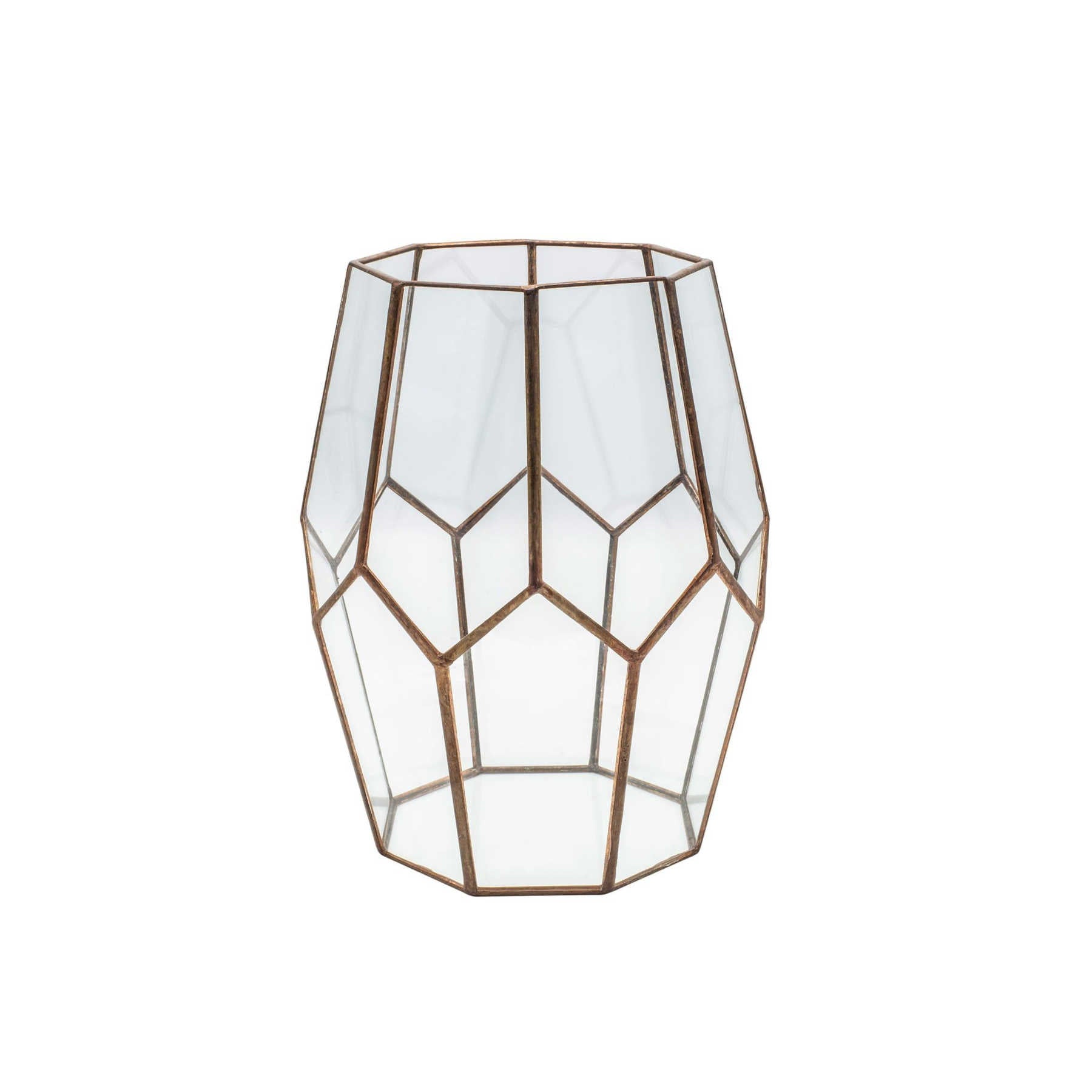 Candle Holder Terrarium, Geometric Glass Terrarium Flower Vase Dubai