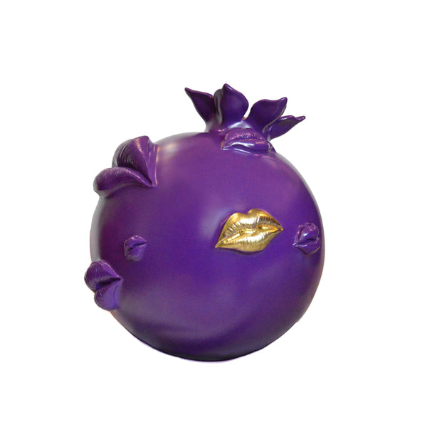 Ahlam Purple Pomegranate Sculpture, Corporate Gifts Resin Art Dubai