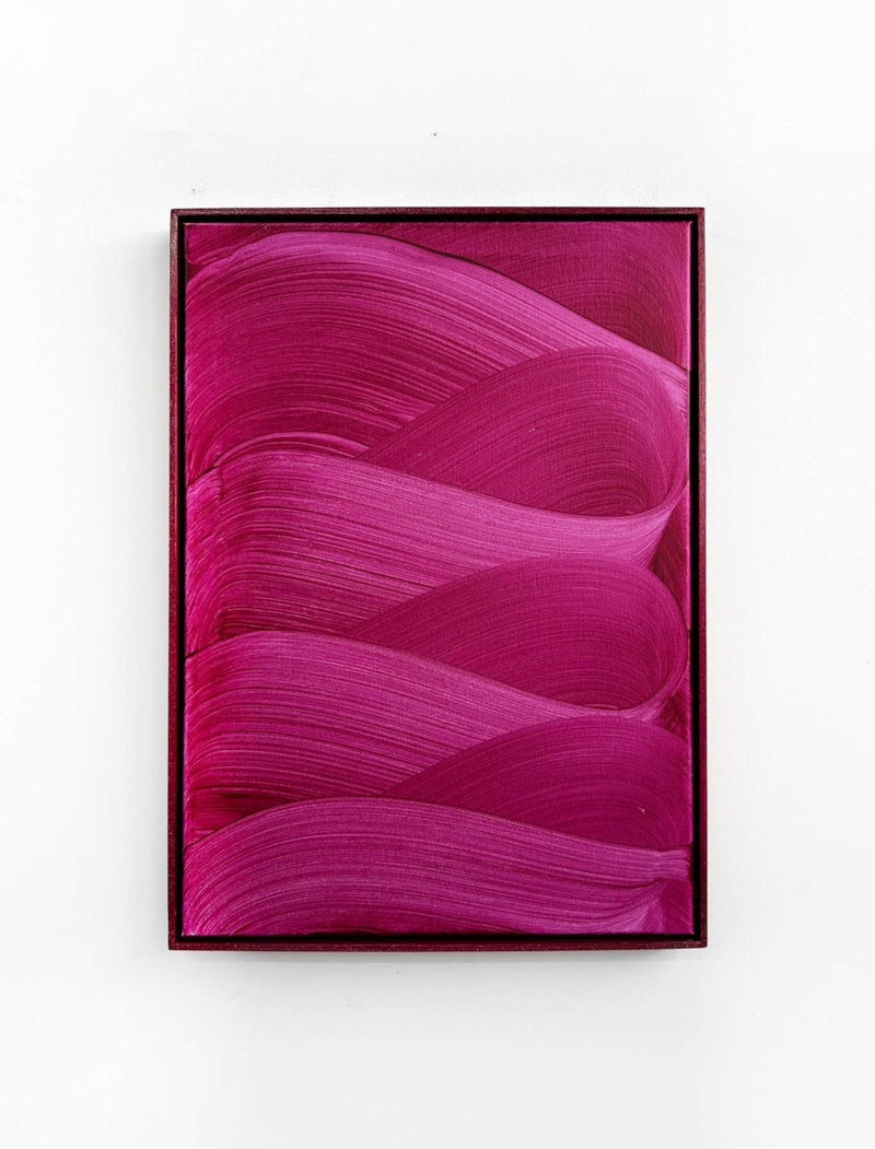 Magenta Abstract Painting For Interior Design By Nikolaos Schizas in Dubai