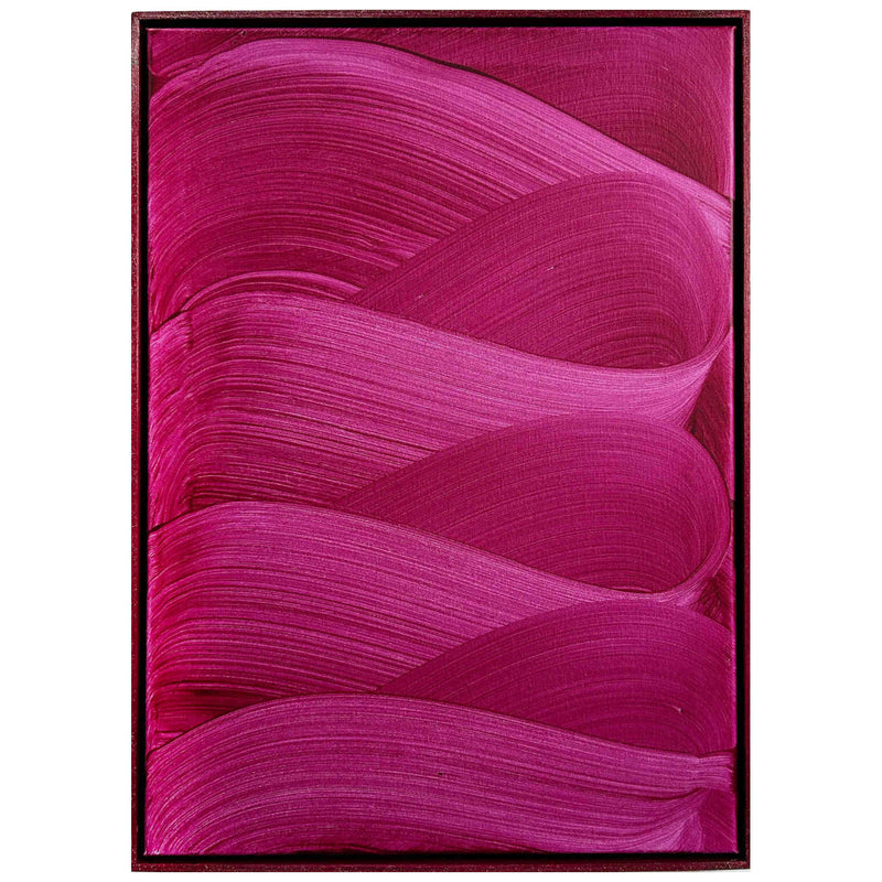 Magenta Abstract Painting For Interior Design By Nikolaos Schizas in Dubai